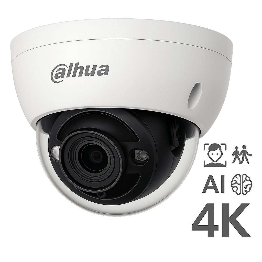 Cámara Dahua 4K con IA – Detección Facial, Conteo de Personas y Análisis Inteligente